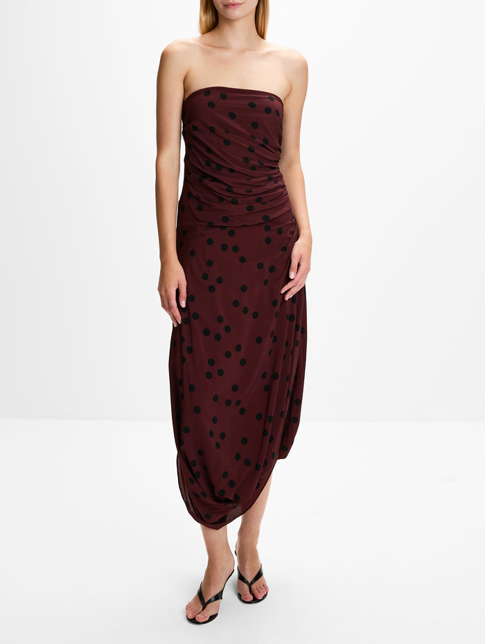 Nayara Dress,PROENZA SCHOULER,ESPRESSO,Image 1