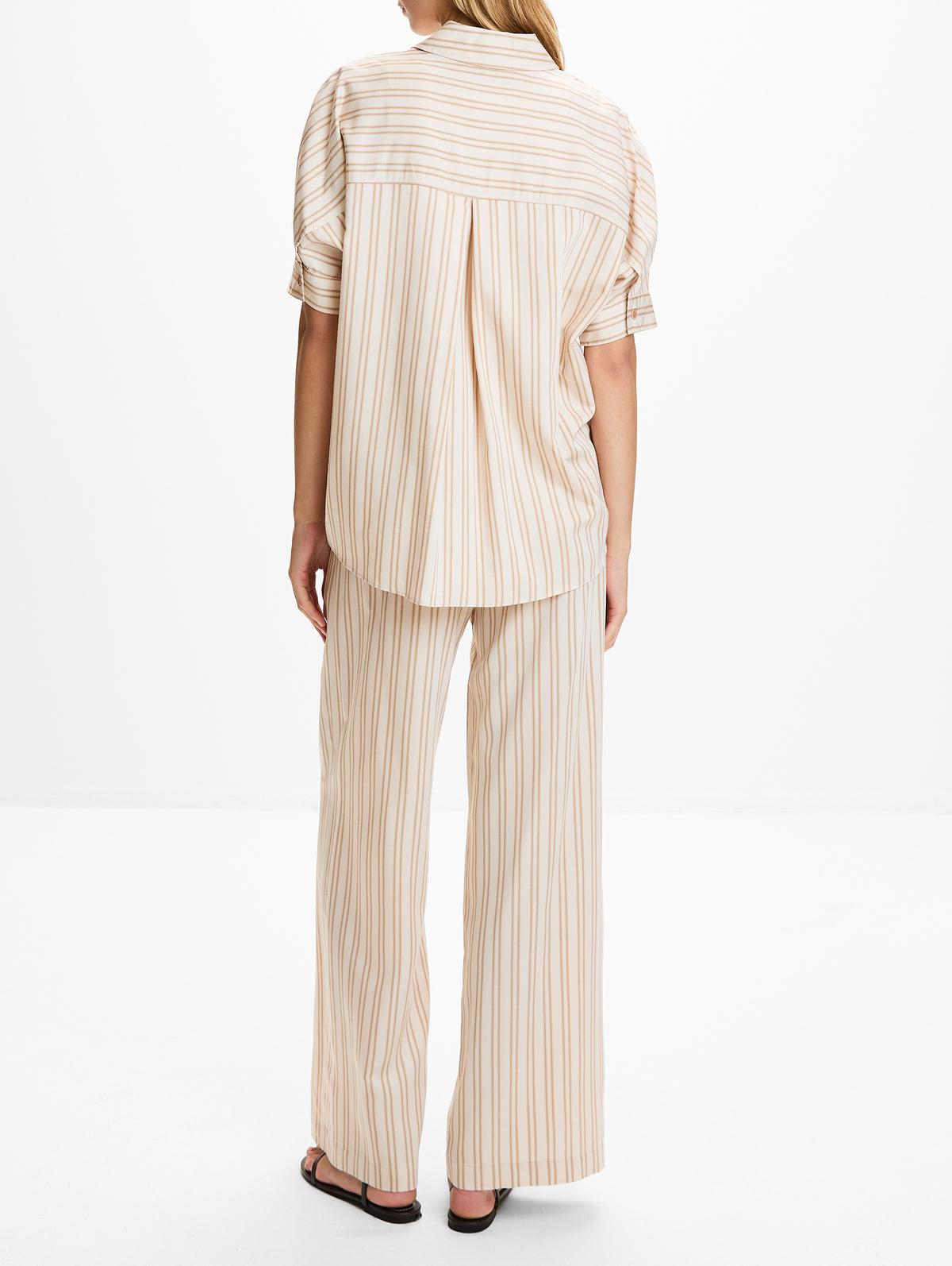 Gisele Relaxed Button Down Shirt,SABLYN,DUNE,Image 3