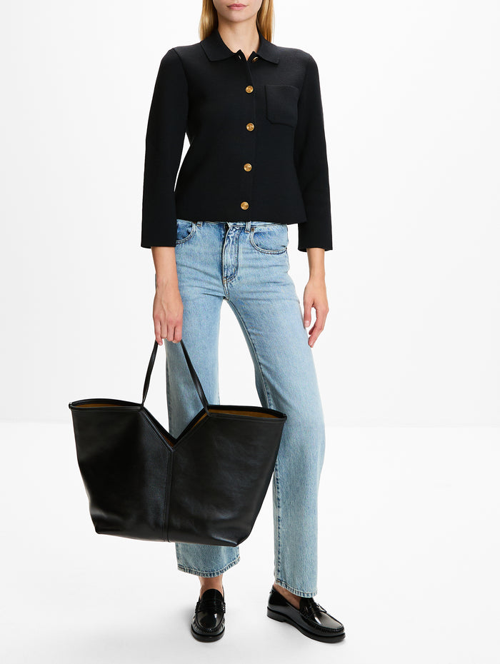 Y Slim Tote,SAINT LAURENT,BLACK CAMEL,Image 1