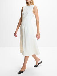 Crew Neck Dress,TWP,BONE,Image 3
