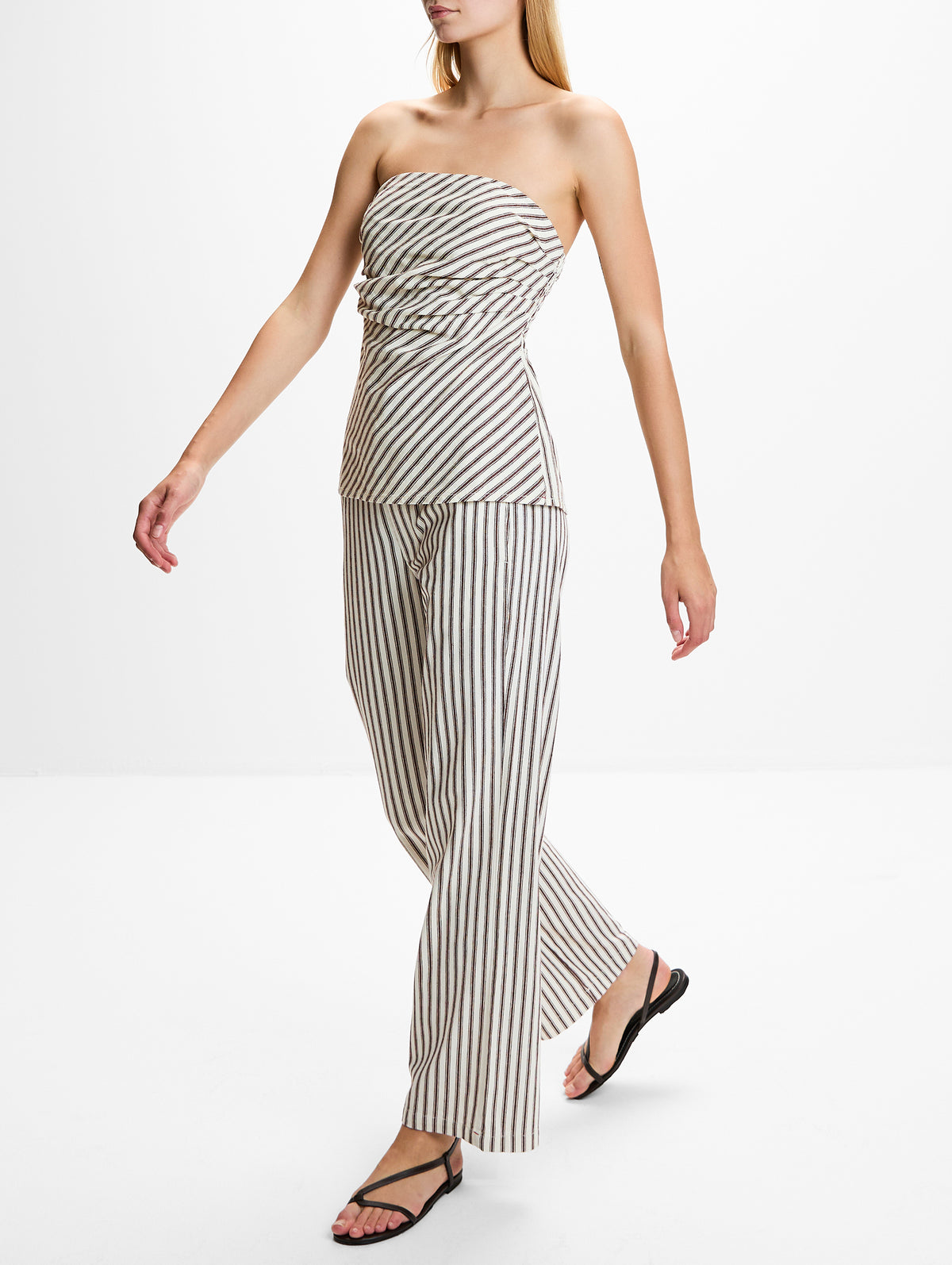 Pascale Pant,XÍRENA,BROWN TOPAZ STRIPE,Image 3