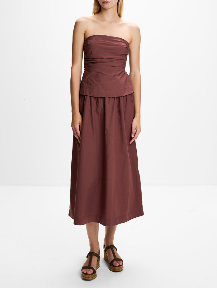 Ciara Dress,XÍRENA,ADOBE BROWN,Image 1