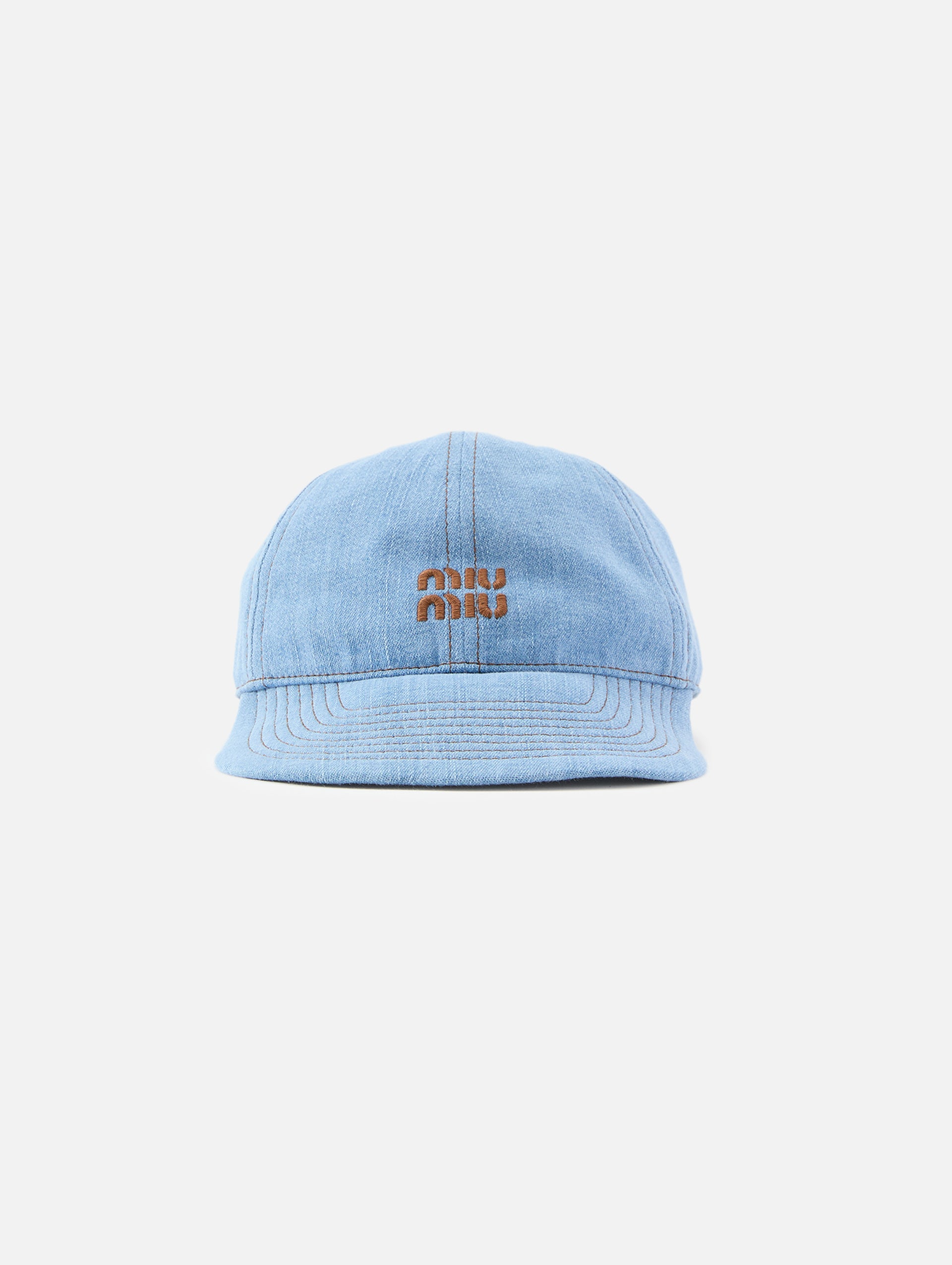 Denim Baseball Hat | MIU MIU | elysewalker