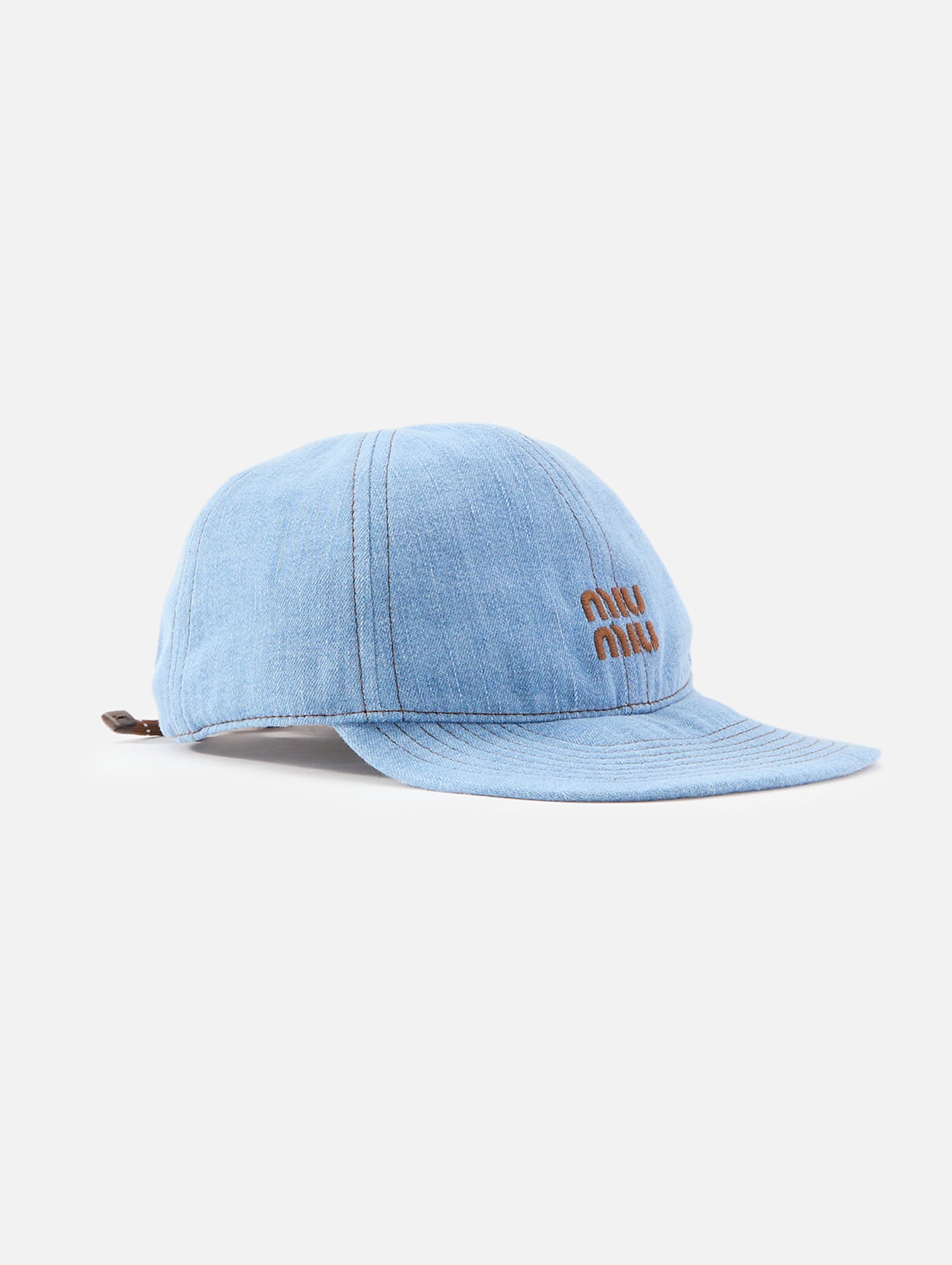 Denim Baseball Hat | MIU MIU | elysewalker