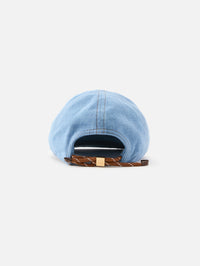 Denim Baseball Hat,MIU MIU,BLU BRANDY,Image 3