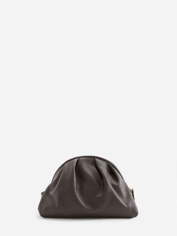 Charlotte Clutch,THE ROW,DARK BROWN,Image 1