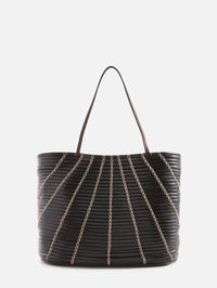 Alba Tote Bag,THE ROW,DARK BURGUNDY CREAM,Image 2
