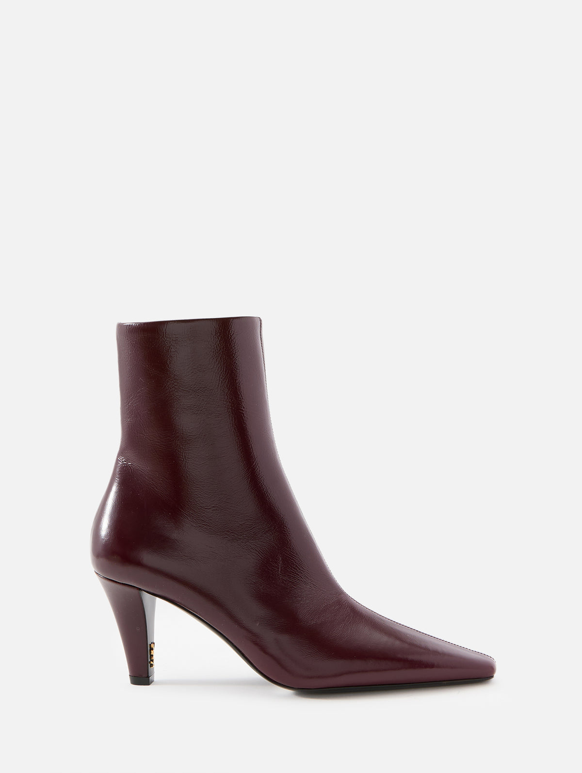 Jill Bootie 75mm,SAINT LAURENT,VINTAGE BORDEAUX,Image 1