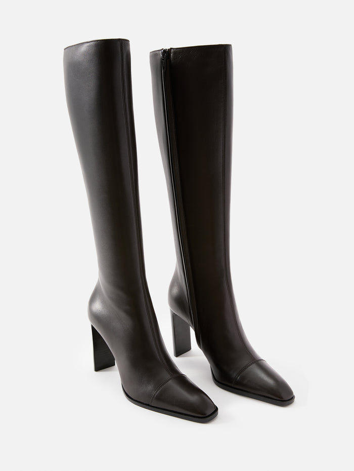 Venetia Boot 95mm,SAINT LAURENT,EAGLE BROWN,Image 1