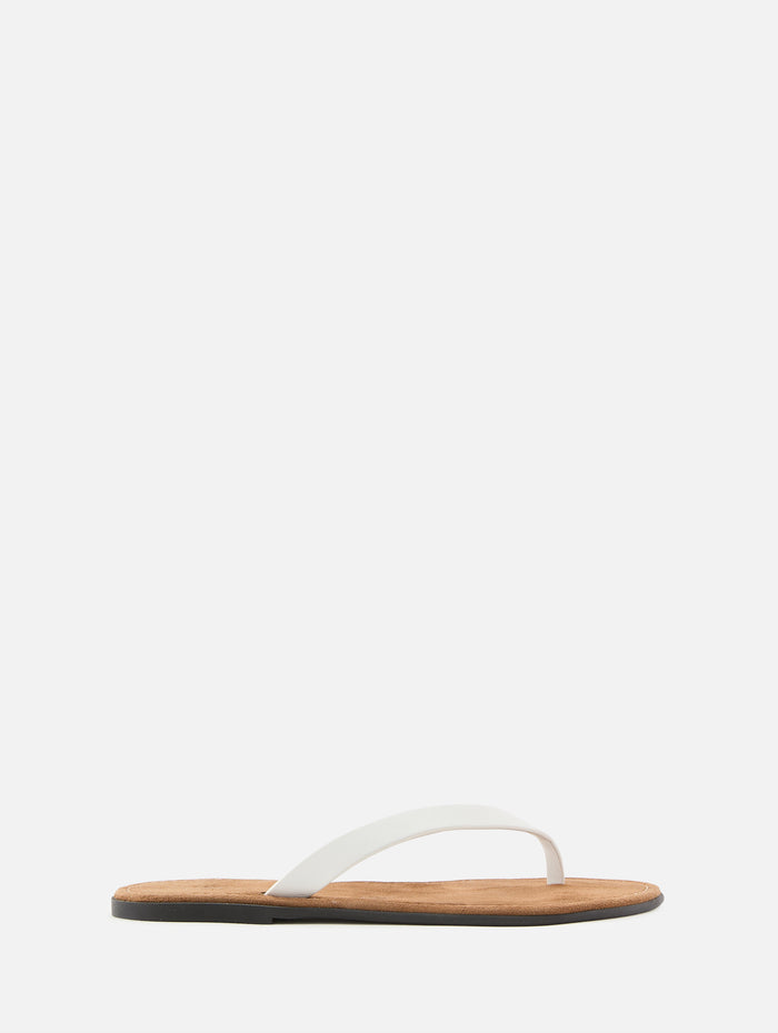 Beach Flip Flop,THE ROW,OPTIC WHITE,Image 1