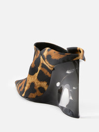 Wedge Mule 90mm,ALAIA,NOIR CARAMEL,Image 3