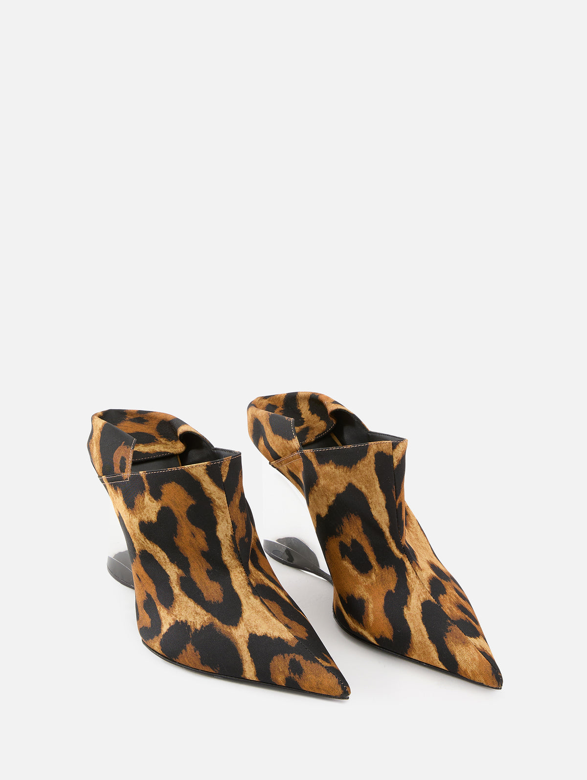 Wedge Mule 90mm,ALAIA,NOIR CARAMEL,Image 2