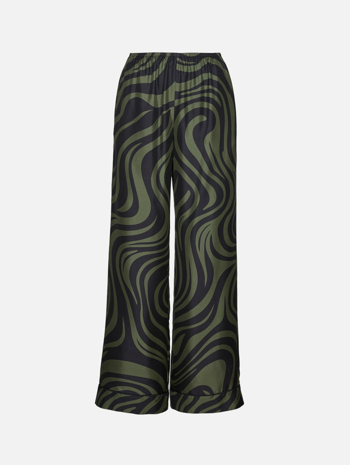 Arvenn Pant,NANUSHKA,MIDNIGHT GREEN,Image 1