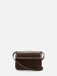 Rockstud Shoulder Bag,VALENTINO GARAVANI,EBONY BROWN,Image 2