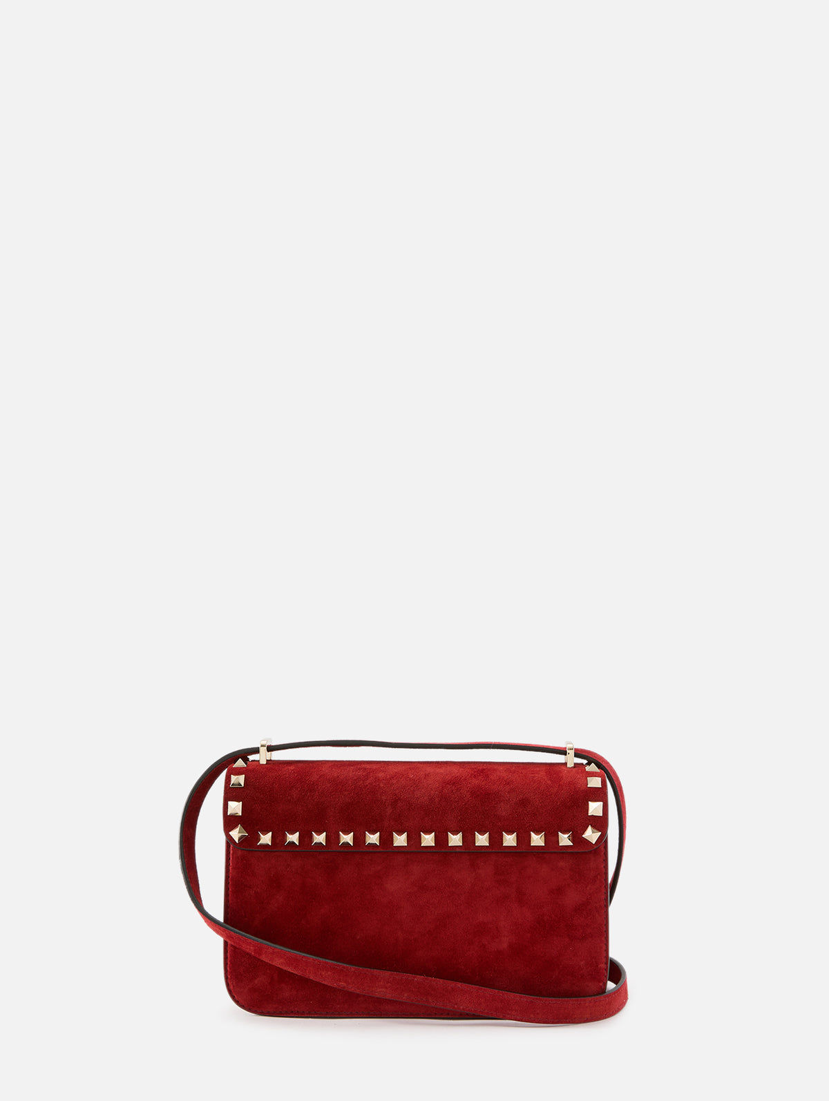 Rockstud Shoulder Bag,VALENTINO GARAVANI,RUSSET RED,Image 2