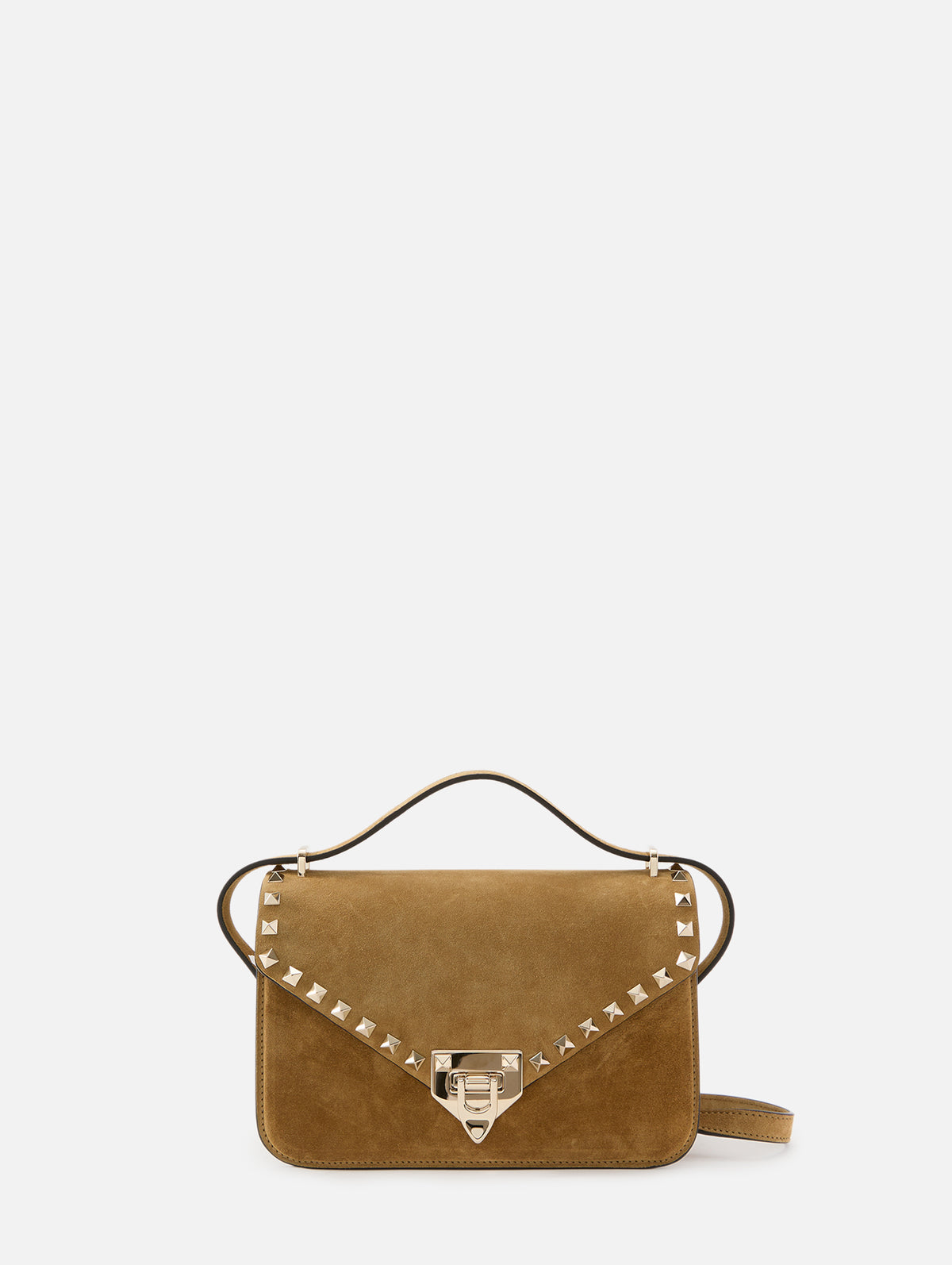 Rockstud Shoulder Bag,VALENTINO GARAVANI,HAVANA BEIGE,Image 1