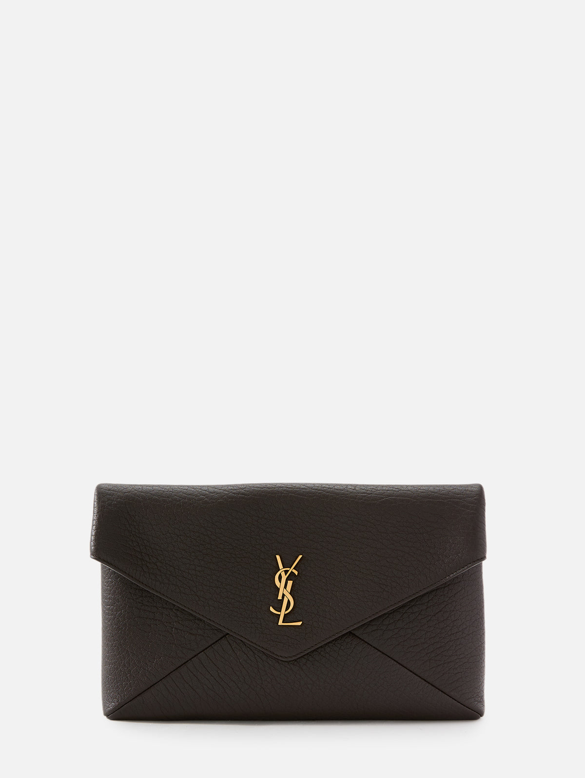 Leather Envelope Pouch,SAINT LAURENT,SANTAL,Image 1