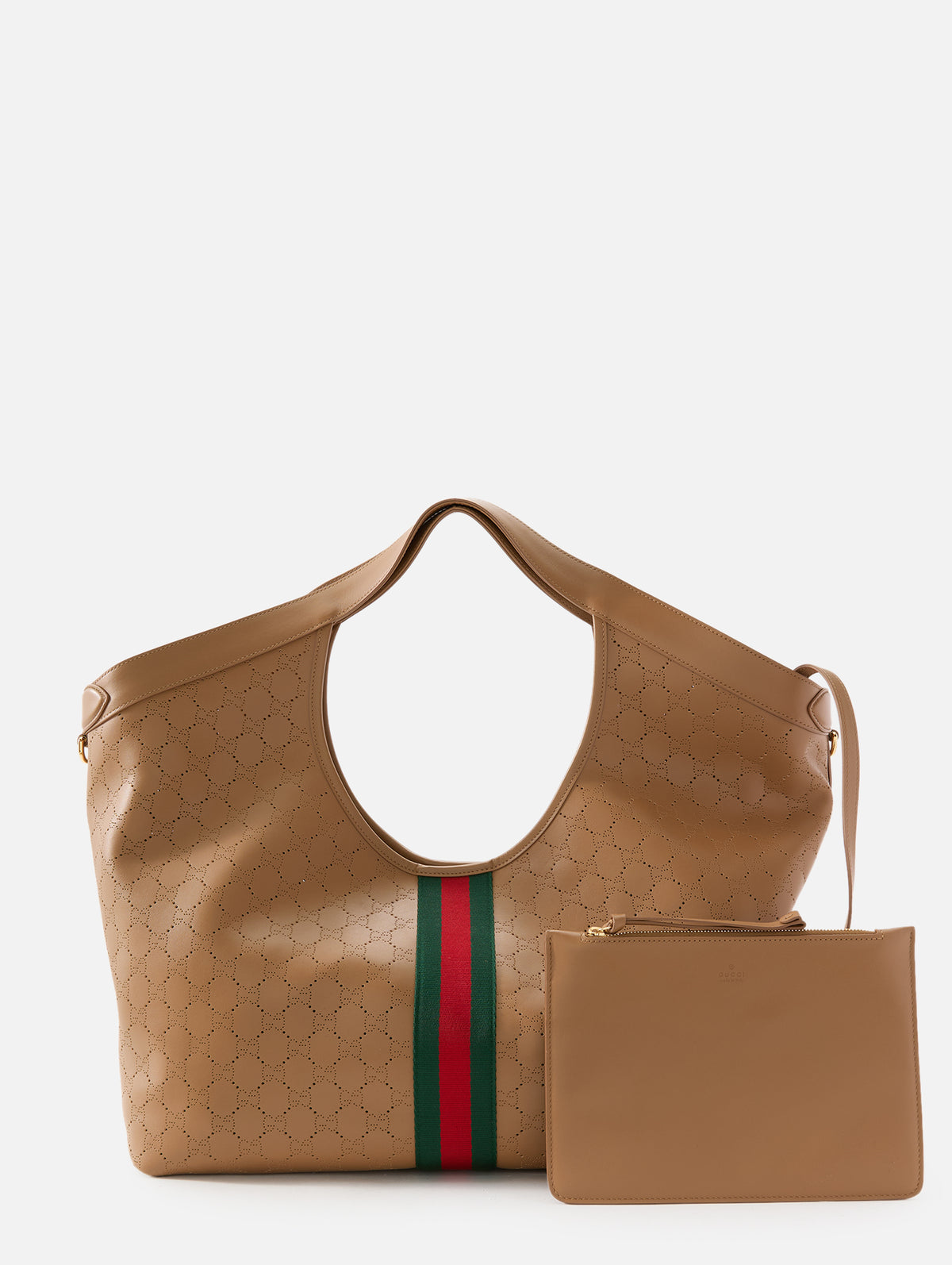 GG Ophidia Perforato Tote Bag,GUCCI,KOI BEIGE,Image 2