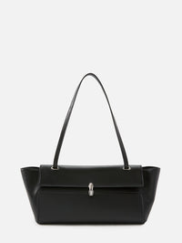 Trapeze Shoulder Bag,SAVETTE,BLACK,Image 1
