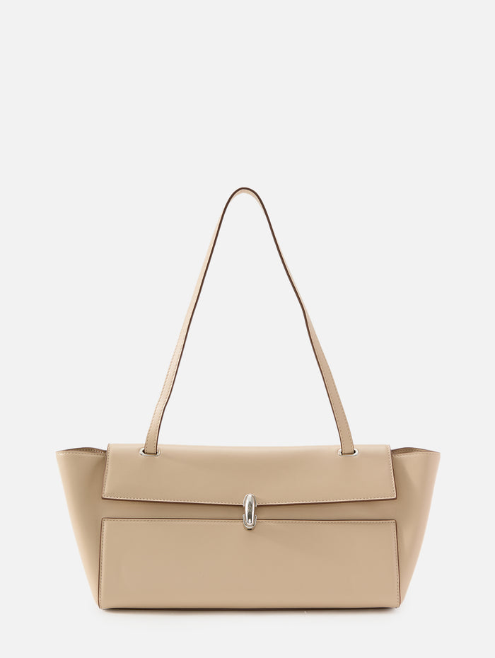 Trapeze Shoulder Bag,SAVETTE,BONE,Image 1