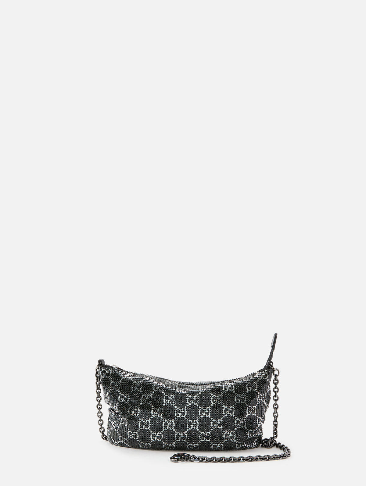 Evening Shoulder Bag,GUCCI,BLACK SILVER,Image 1