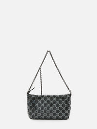 Evening Shoulder Bag,GUCCI,BLACK SILVER,Image 3