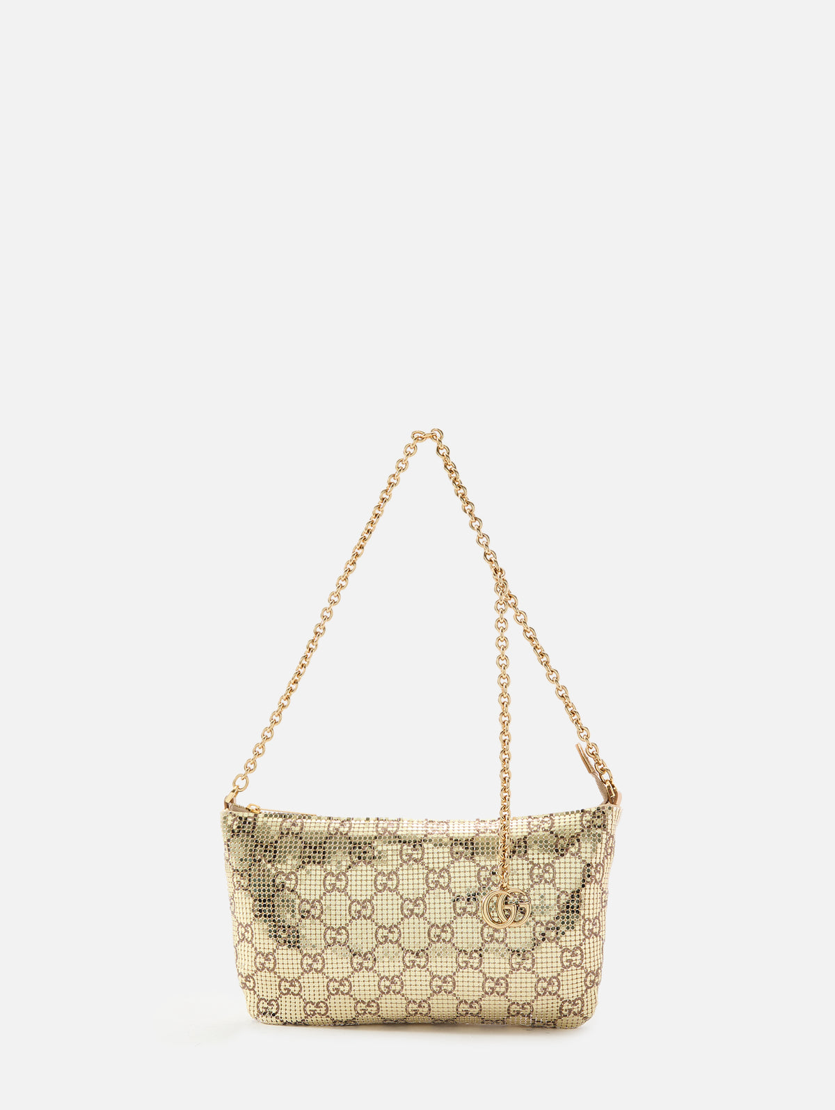 Evening Shoulder Bag,GUCCI,GOLD BROWN,Image 3