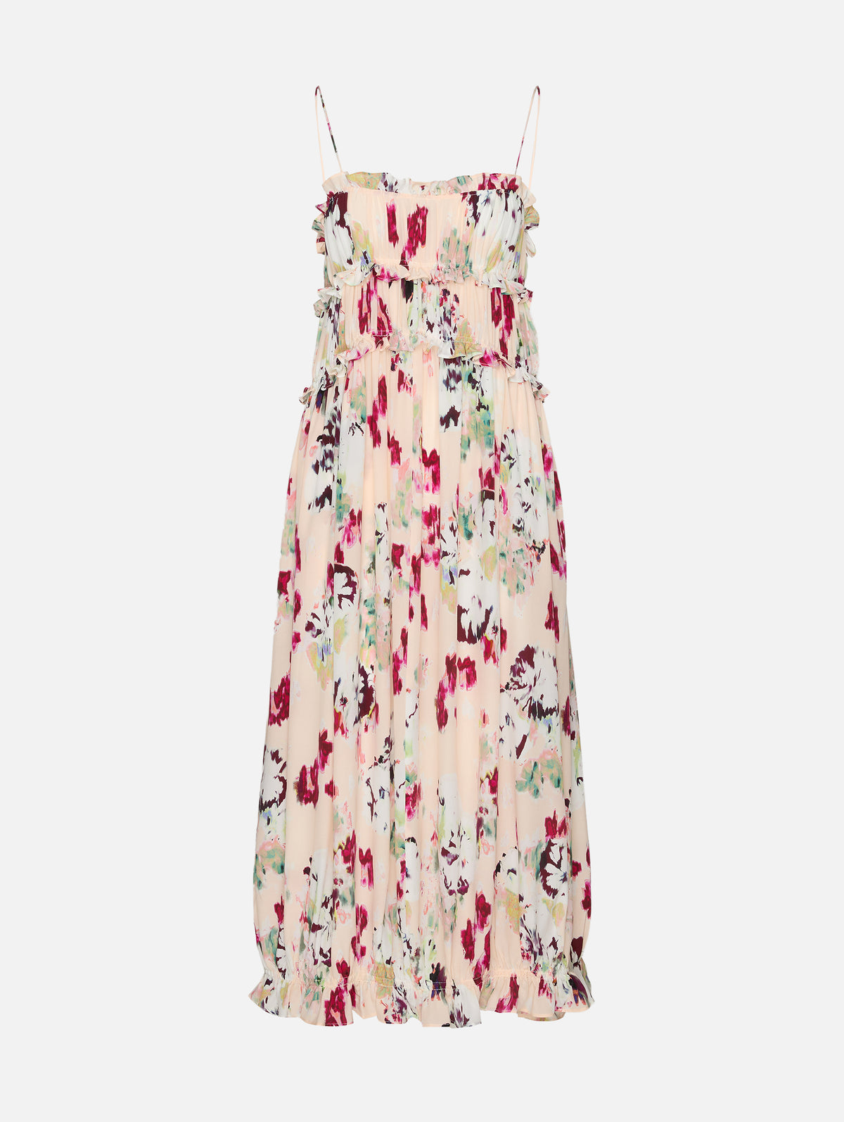 Clove Cami Silk Dress,ULLA JOHNSON,SUMMER GARDEN,Image 1