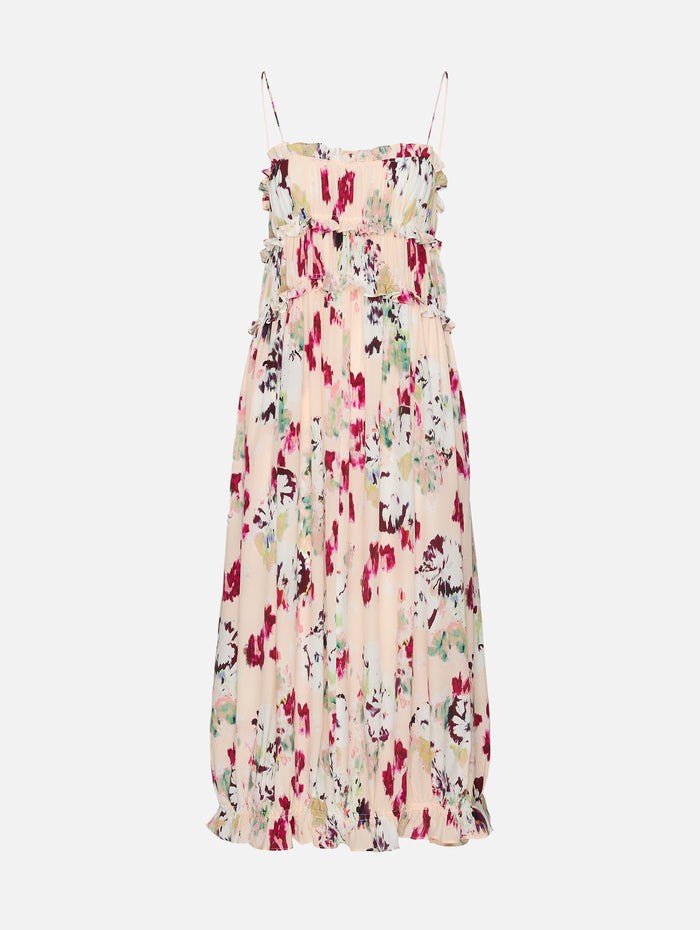 Clove Cami Silk Dress,ULLA JOHNSON,SUMMER GARDEN,Image 1