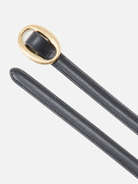 Reversible Oval Belt,SAINT LAURENT,DEEP BLUE,Image 2