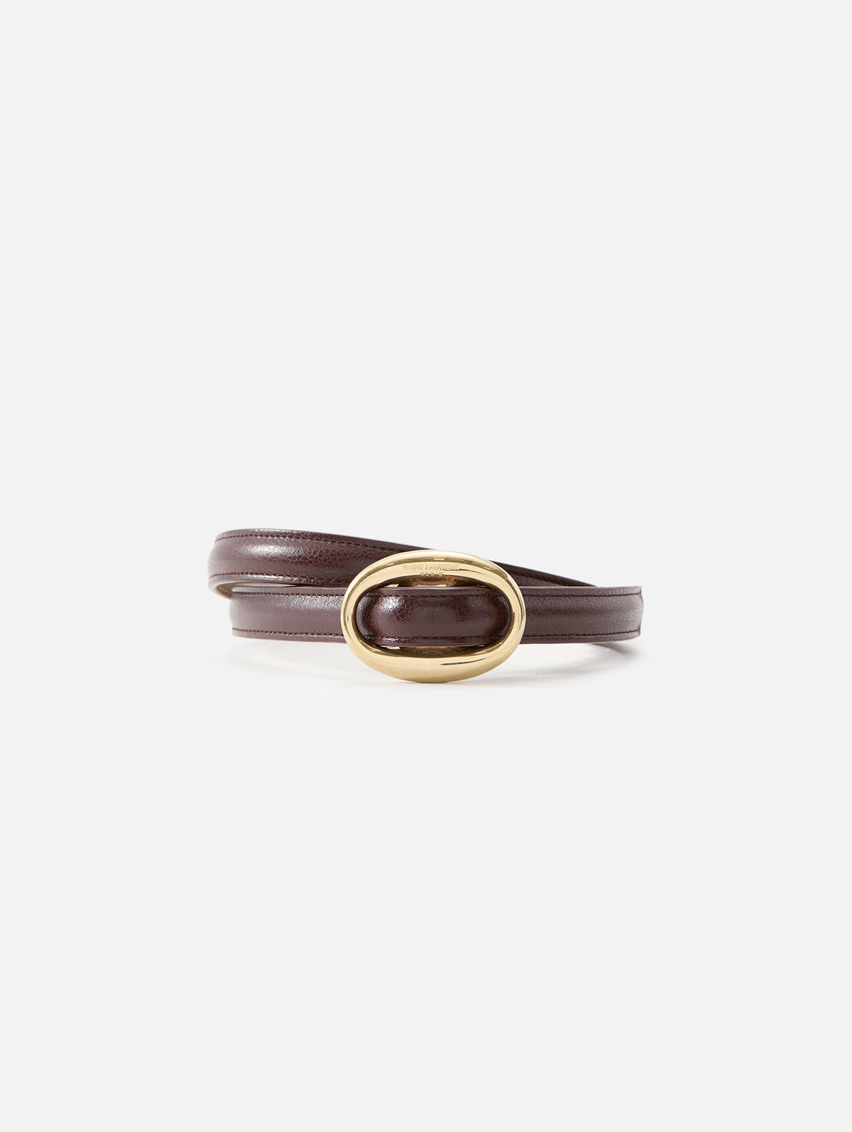 Reversible Oval Belt,SAINT LAURENT,ROUGE CABEL,Image 1