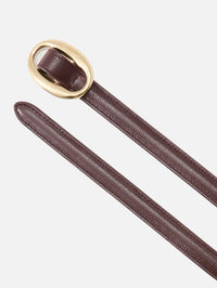 Reversible Oval Belt,SAINT LAURENT,ROUGE CABEL,Image 2