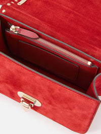 Rockstud Shoulder Bag,VALENTINO GARAVANI,RUSSET RED,Image 3
