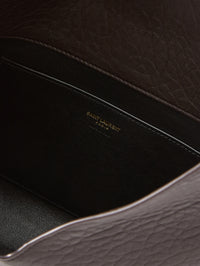 Leather Envelope Pouch,SAINT LAURENT,SANTAL,Image 3