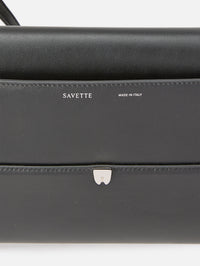 Trapeze Shoulder Bag,SAVETTE,BLACK,Image 3