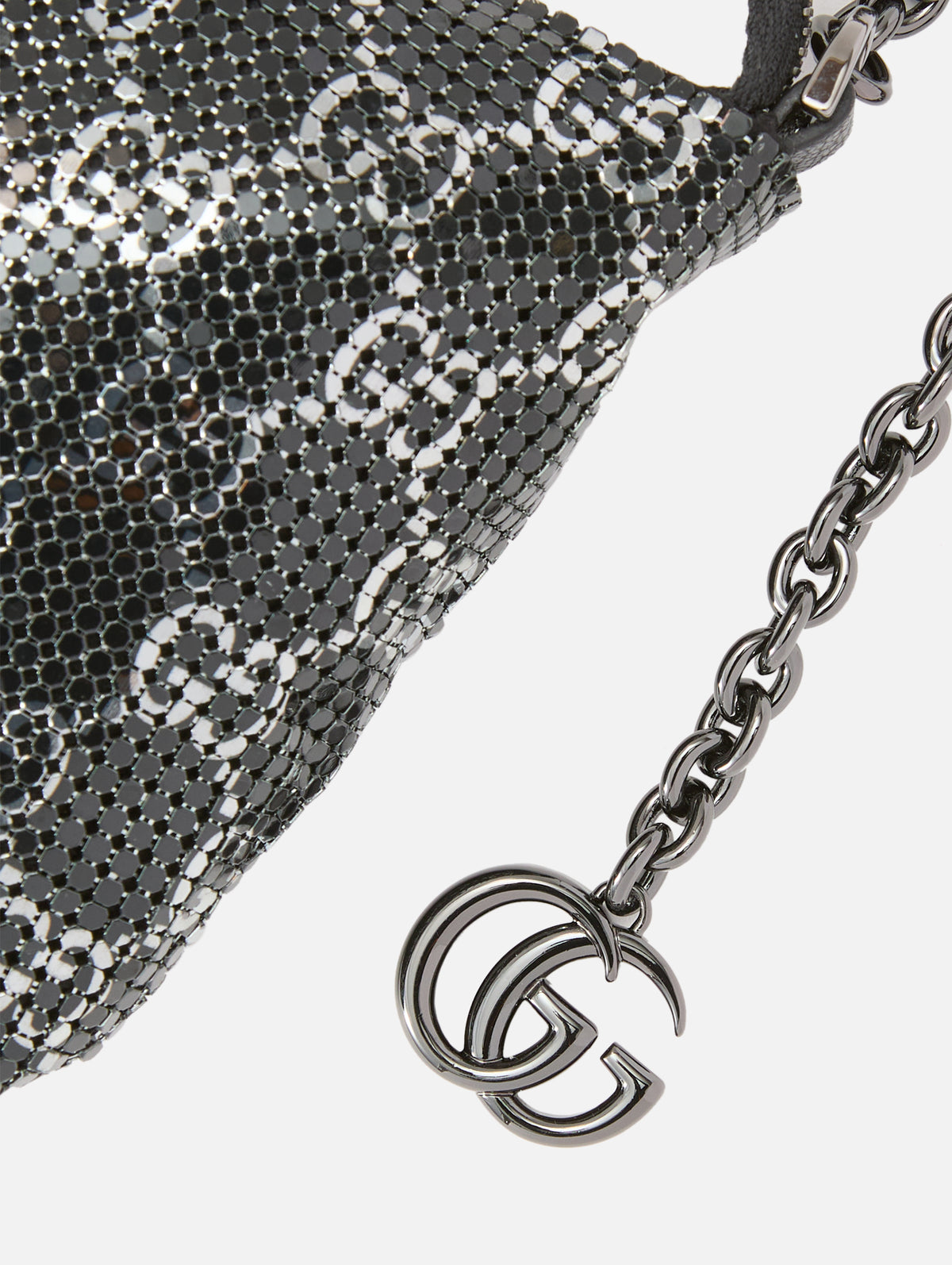 Evening Shoulder Bag,GUCCI,BLACK SILVER,Image 4