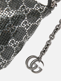 Evening Shoulder Bag,GUCCI,BLACK SILVER,Image 4