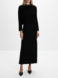 Boucle Jacket,MONIQUE LHUILLIER,NOIR,Image 2