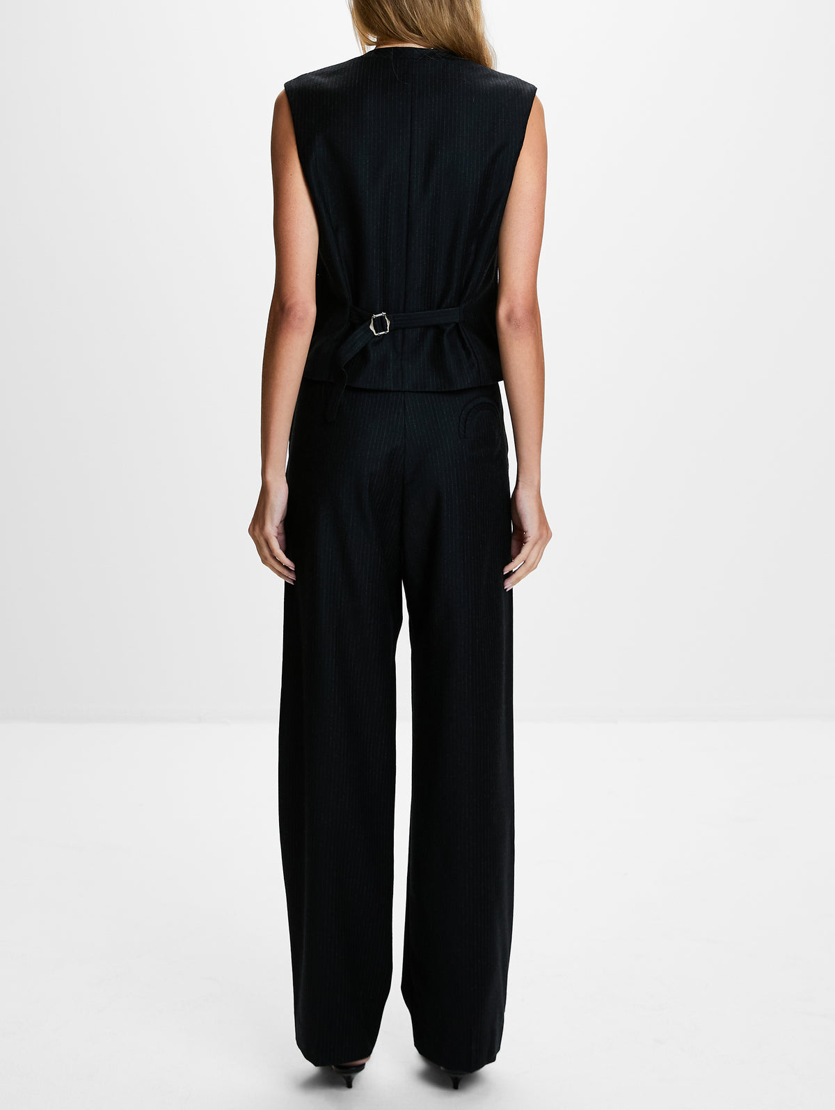 Feral Gilet Top,BLAZÉ MILANO,BLACK,Image 3