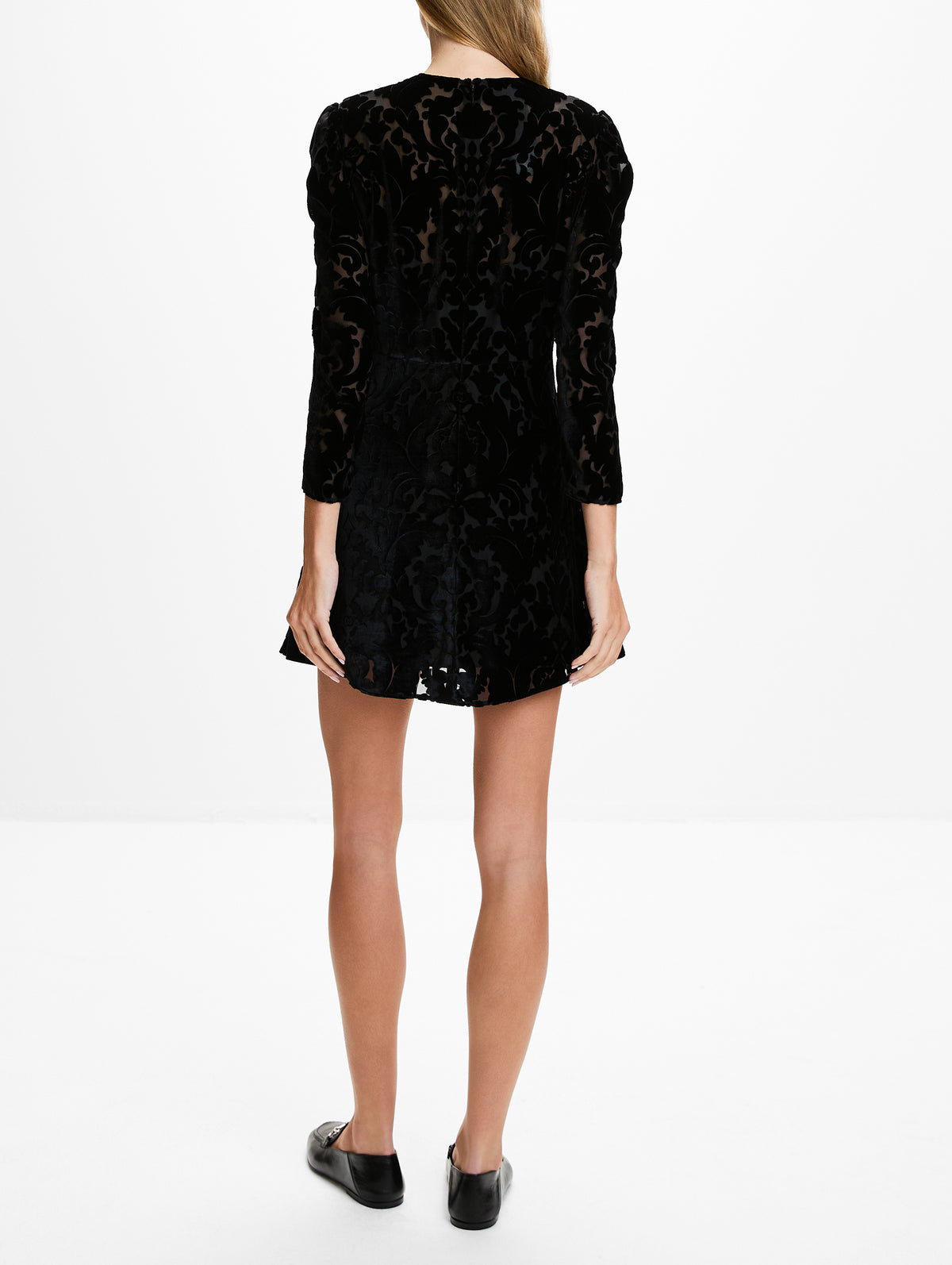 Lace Dress,GUCCI,BLACK,Image 4