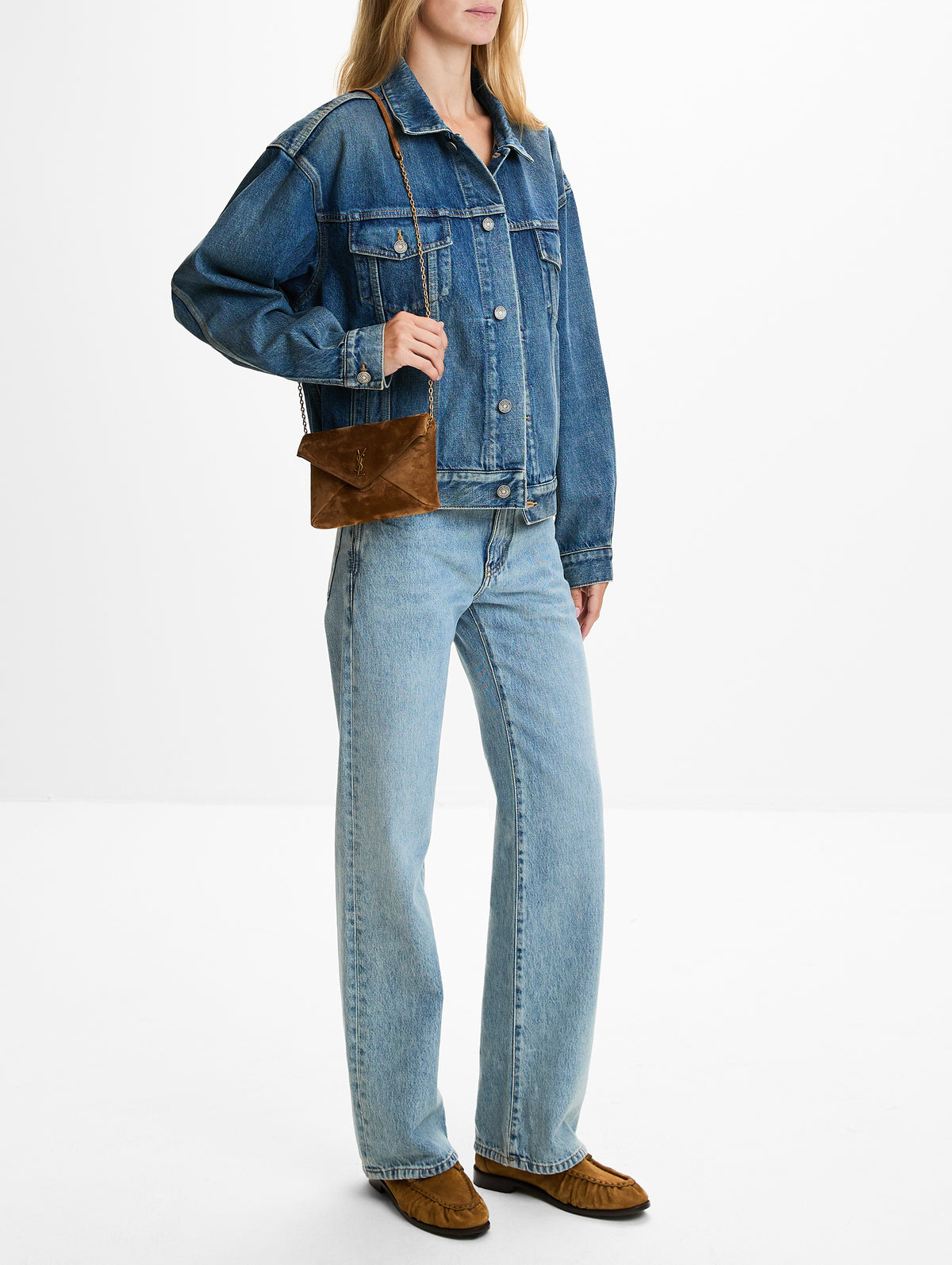 Cassandre Pouch,SAINT LAURENT,COGNAC,Image 2