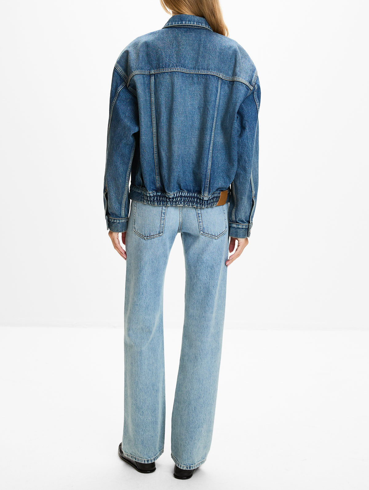 Trucker Jacket,SAINT LAURENT,BLUE,Image 3