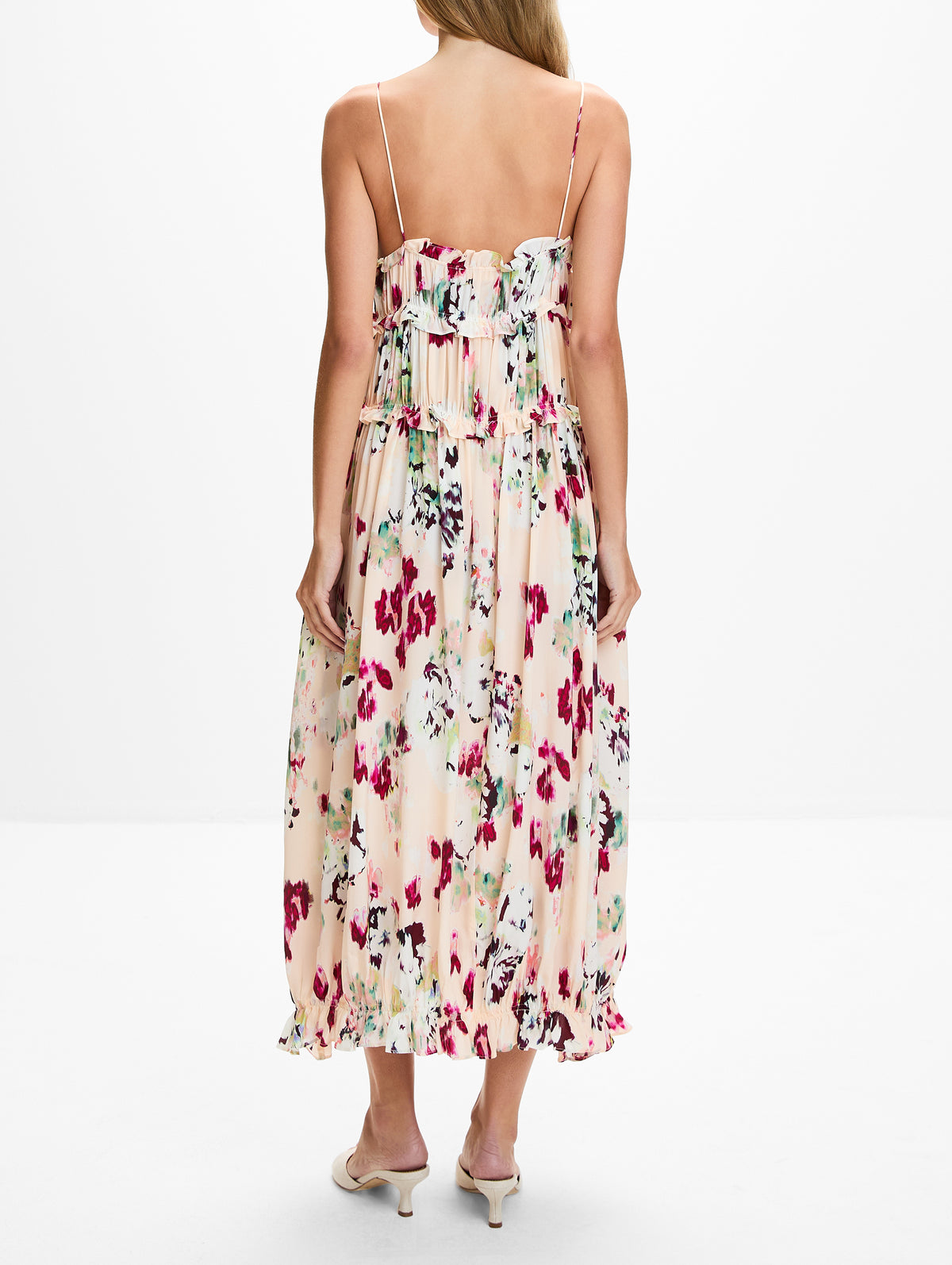 Clove Cami Silk Dress,ULLA JOHNSON,SUMMER GARDEN,Image 4