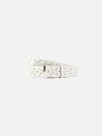 Squared Buckle Belt 30mm,GUCCI,WHITE BAMBOO,Image 1