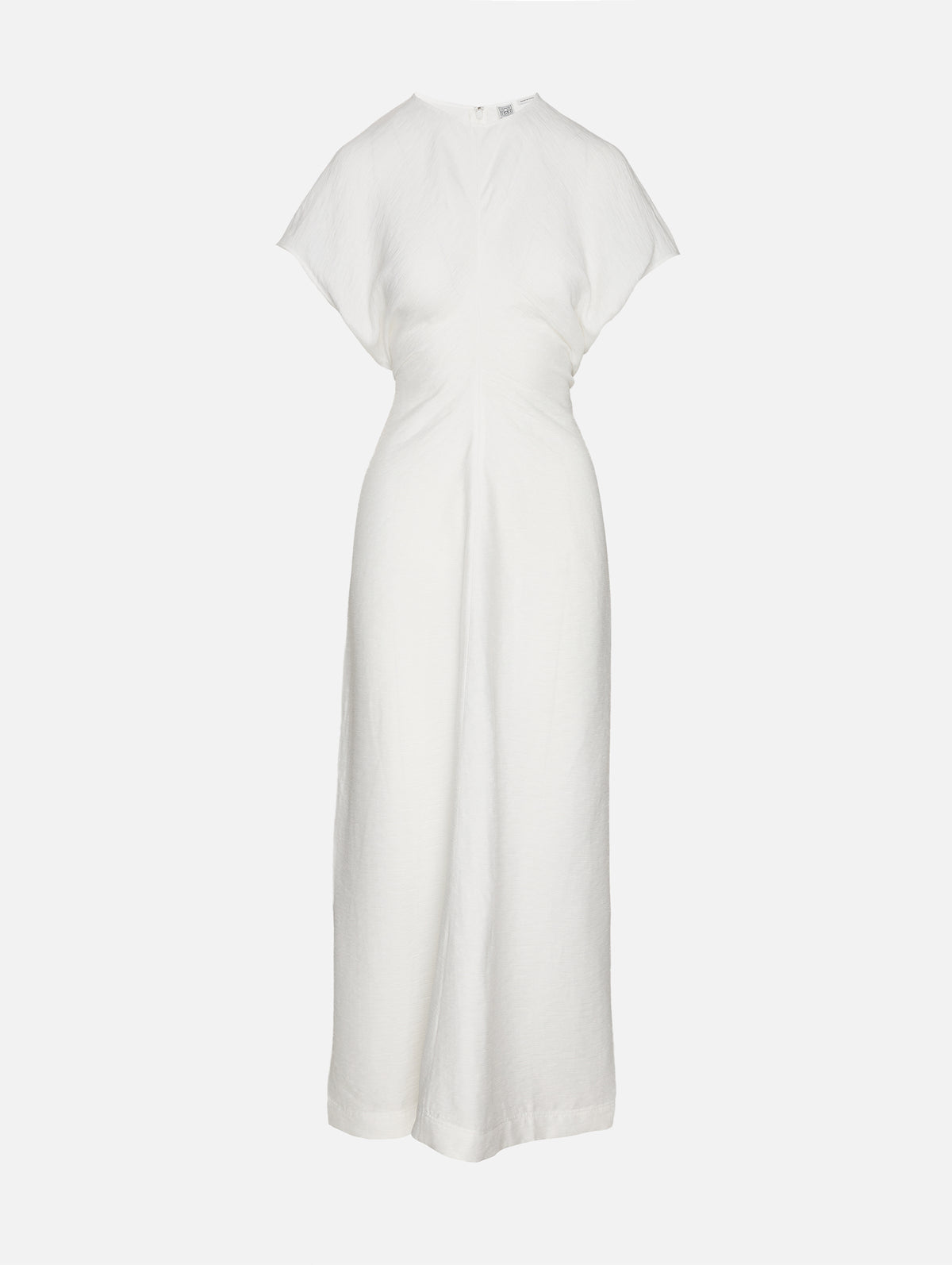 Slouch Waist Dress,TOTÉME,OFF WHITE,Image 1