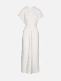 Slouch Waist Dress,TOTÉME,OFF WHITE,Image 1
