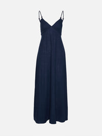 Linen Maxi Dress,LA LIGNE,MIDNIGHT,Image 2
