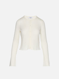Isabelle Cardigan,RE/DONE,WHITE,Image 1