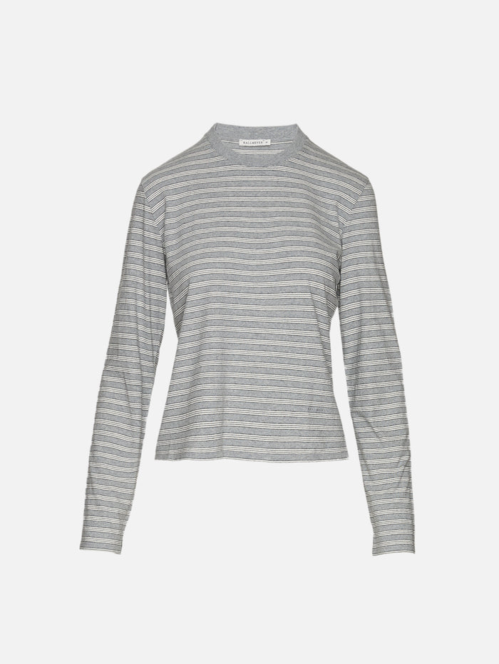 Wynn Long Sleeve T Shirt,KALLMEYER,HEATHER STRIPE,Image 1