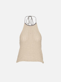 Ellinor Halter Top,SIR.,LIGHT BEIGE,Image 2